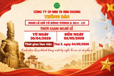 ​ THÔNG BÁO NGHỈ LỄ GIỖ TỔ HÙNG VƯƠNG, 30/4 VÀ 1/5​​
