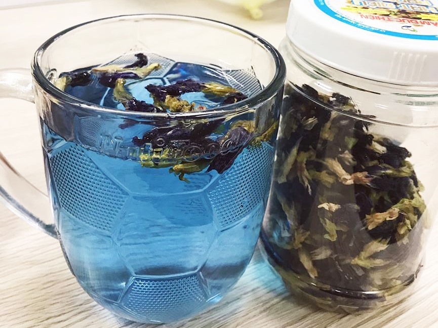 Cách làm trà hoa đậu biếc - Máy sấy  trà hoa Ánh Dương