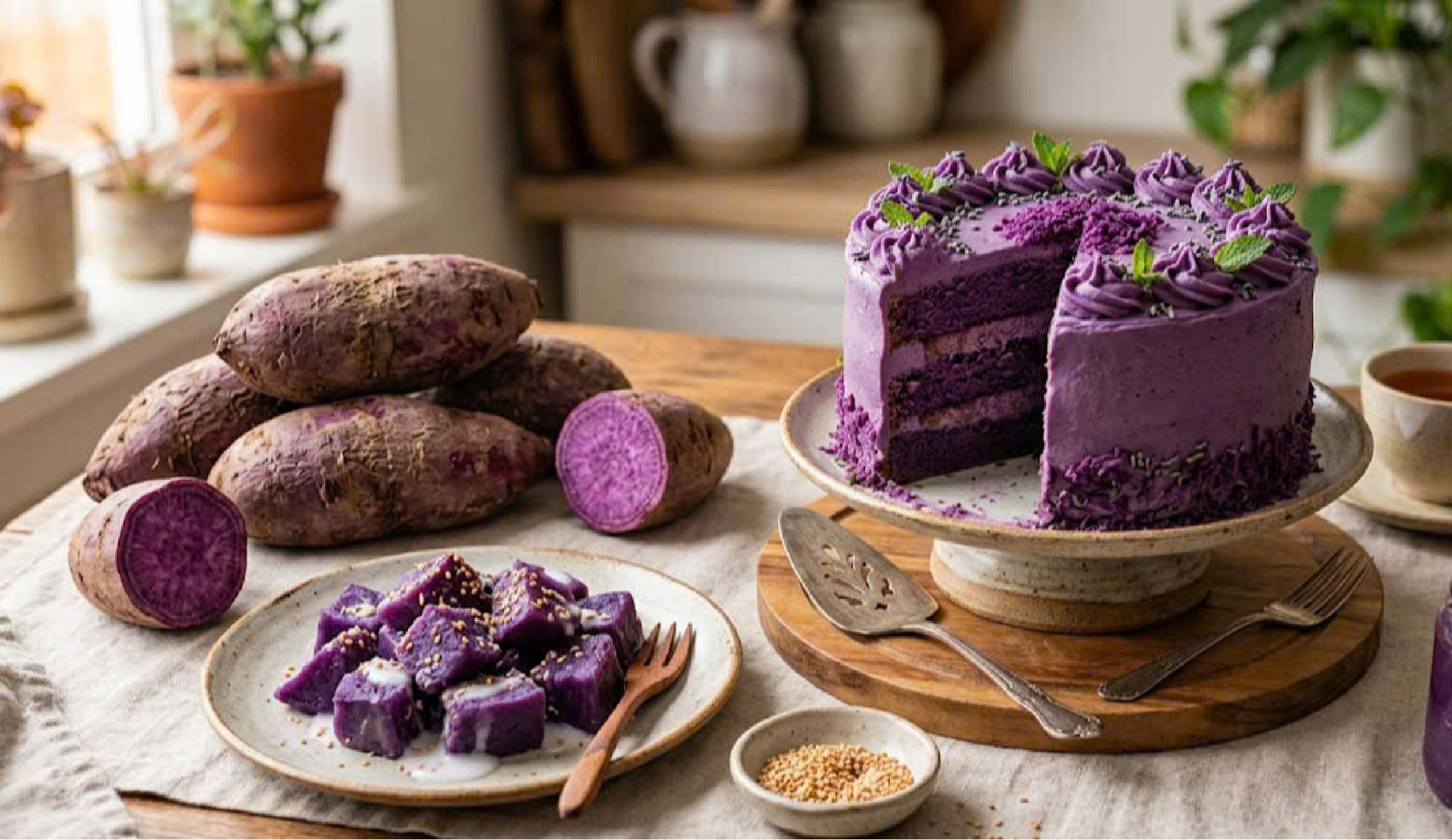 7 lợi ích sức khỏe của khoai mỡ tím - loại khoai đang nổi hơn matcha - Máy sấy Nông Sản Đa Năng Ánh Dương