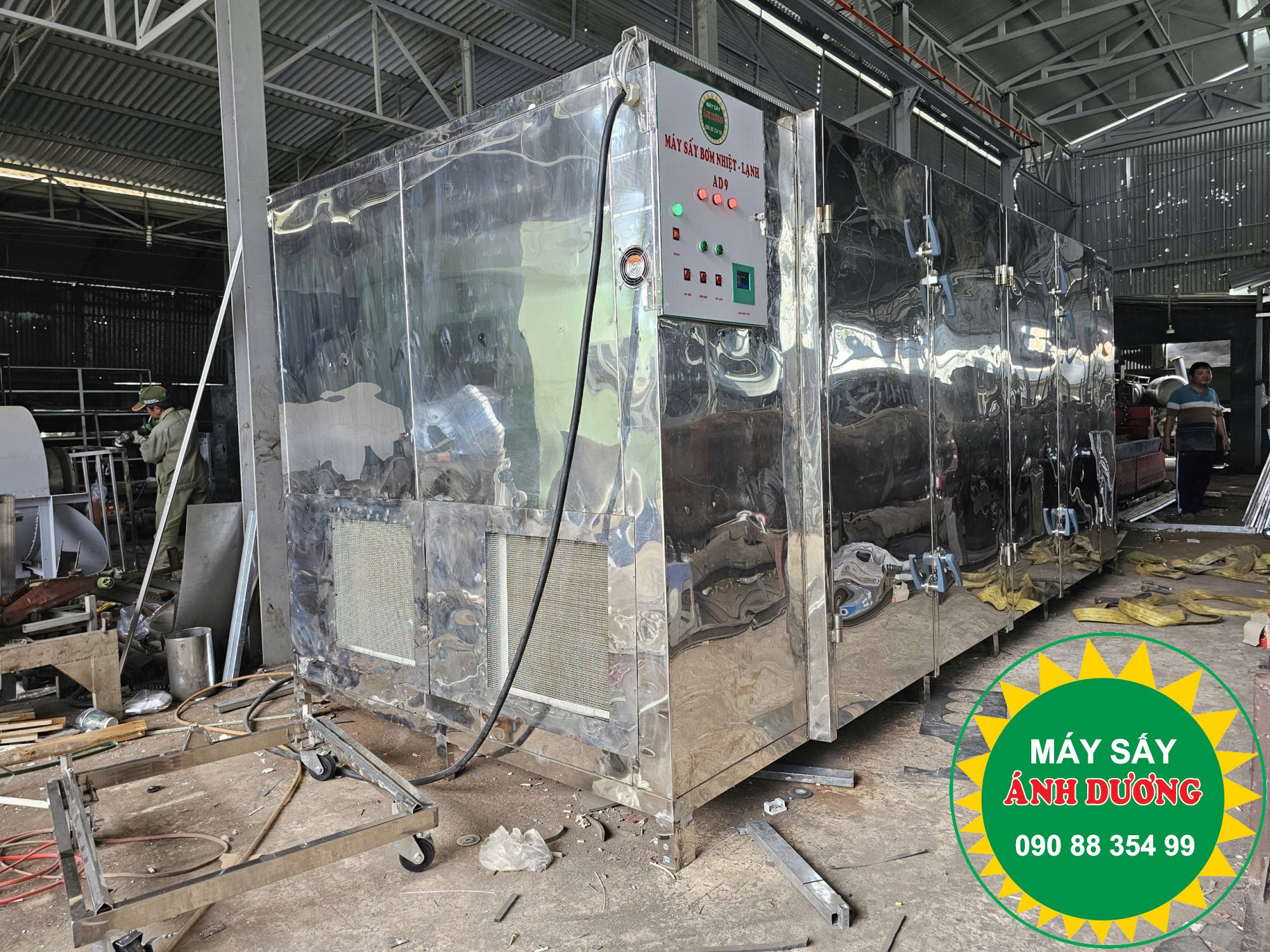 Máy sấy Bơm Nhiệt (Lạnh) AD9  full inox Ánh Dương